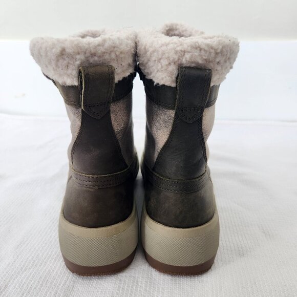 Merrell Womens Size 7. 5 Haven Polar Waterproof Mid Lace Winter Boots Olive Gray - Picture 6 of 15